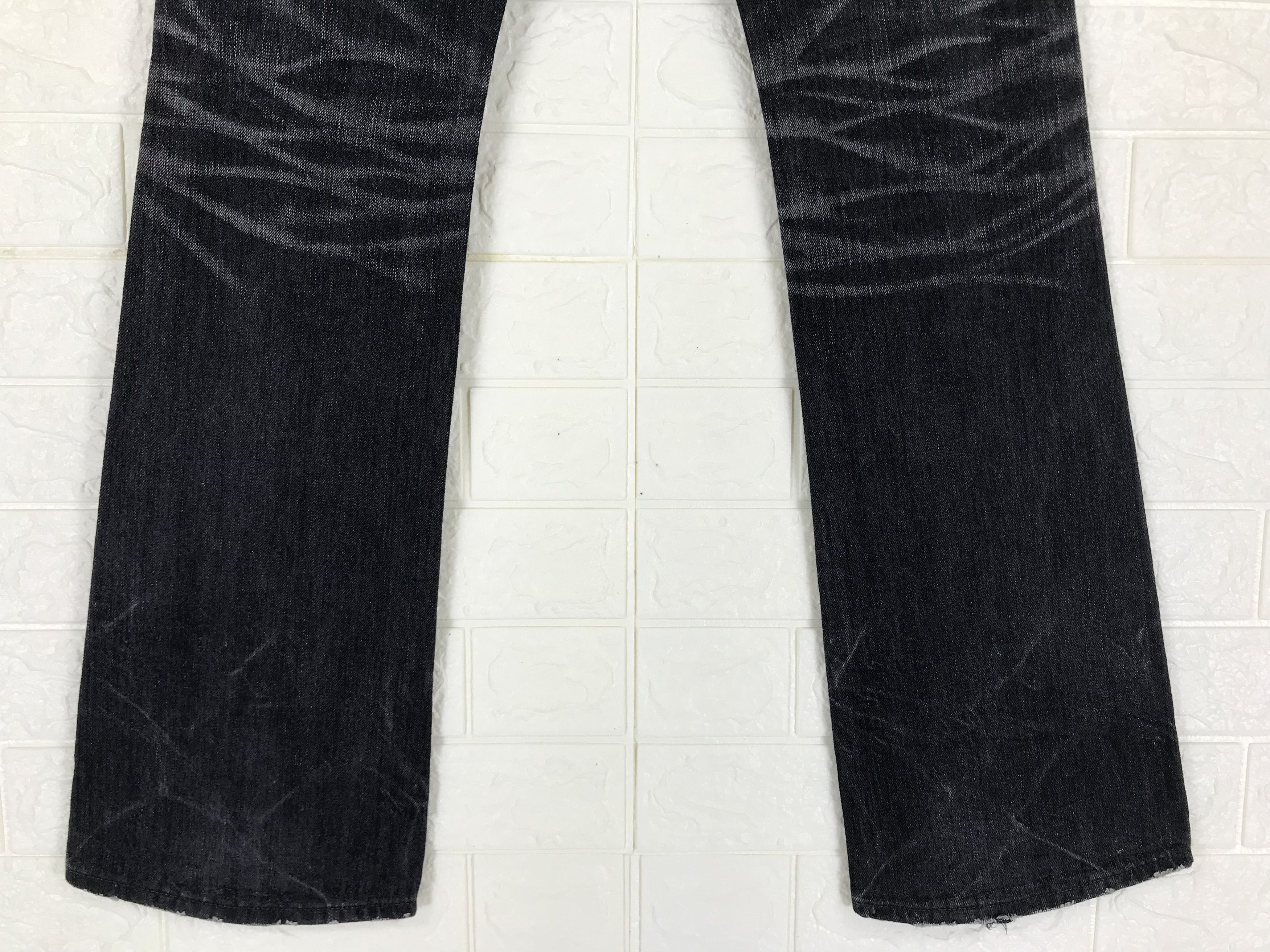 Vanquish Vanquish Studded Faded Black Flare Jeans Size US 30 / EU 46 - 8 Thumbnail