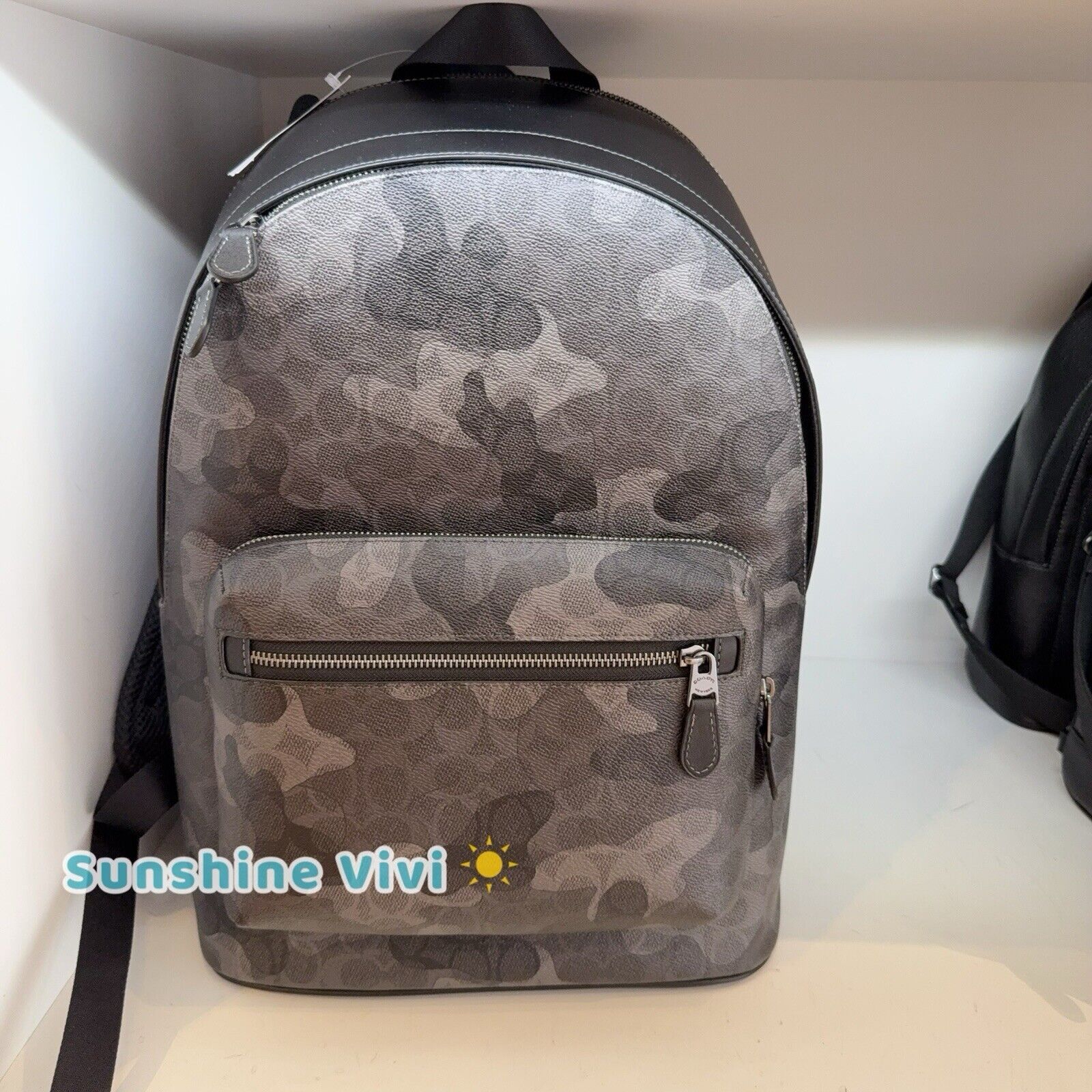 Coach NWT COACH 'West' Men's Backpack Camo Gunmetal/Grey CW311 Size ONE SIZE - 1 Thumbnail