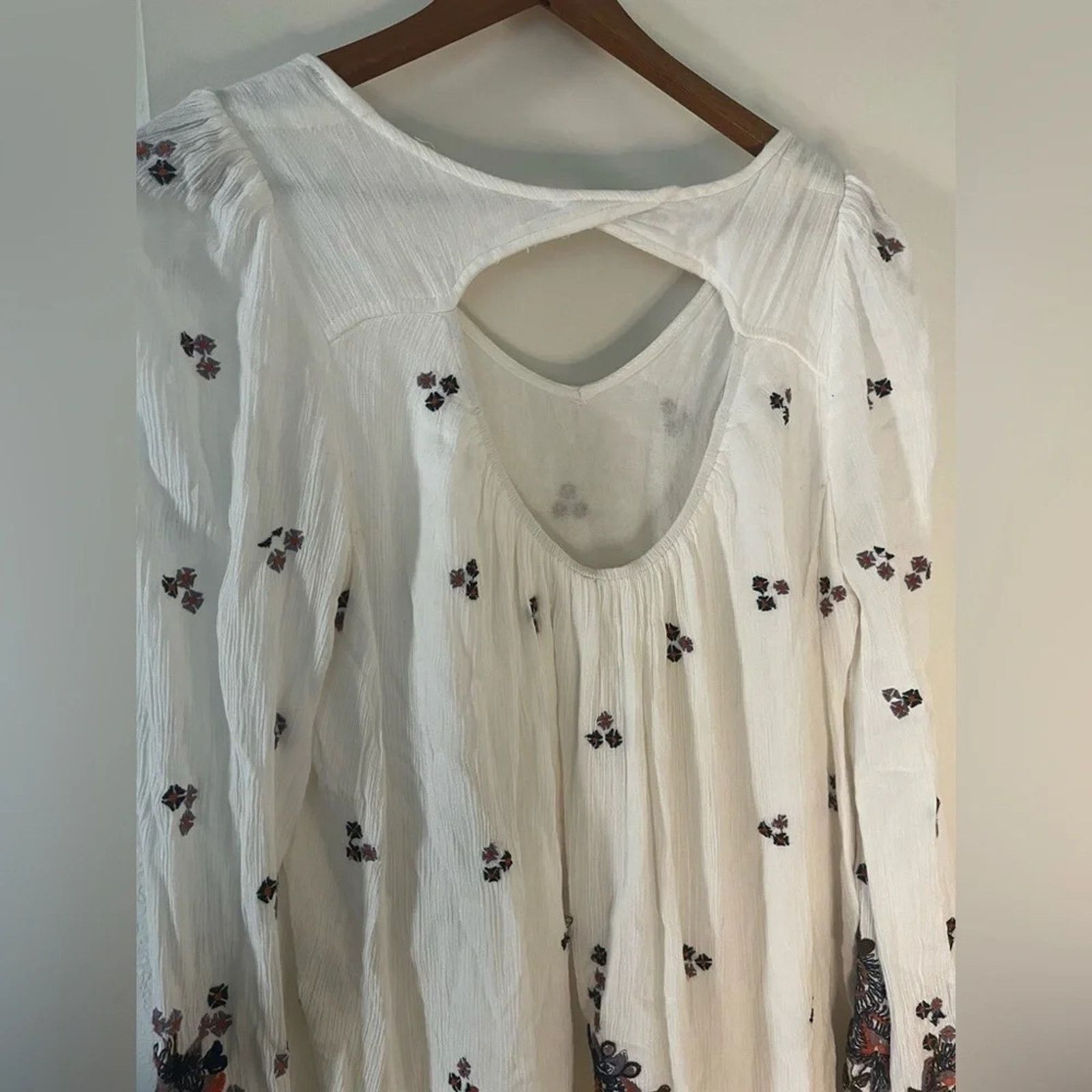 Free People Free People Boho oversized white top long sleeve lined, SP Size S / US 4 / IT 40 - 2 Thumbnail