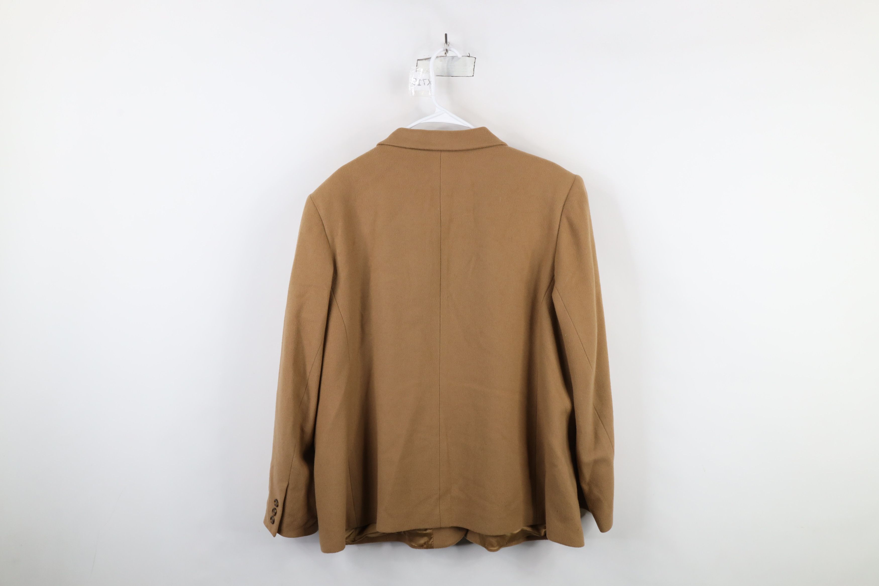 L.L. Bean × Vintage Vintage 90s LL Bean 3 Button Blazer Jacket Beige Tan Size 3XL / US 20-22 - 16 Thumbnail