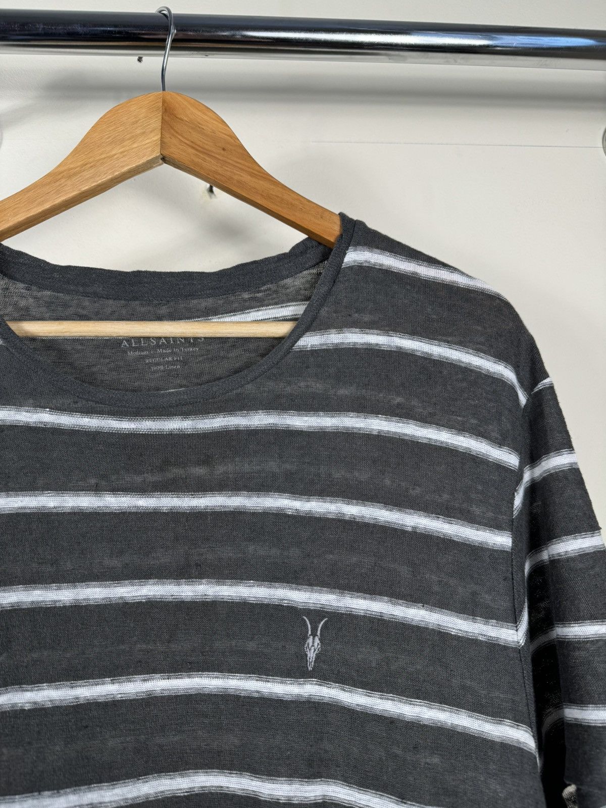 Allsaints Allsaints Striped Basic T shirt Size US M / EU 48-50 / 2 - 3 Thumbnail