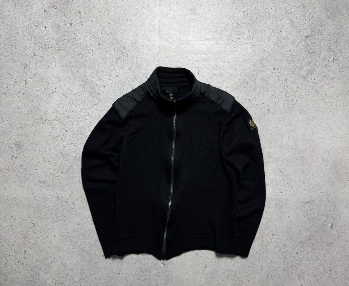 Belstaff Belstaff Women’s Wool Sweater 1/4 Zip Black Nylon Size XL Size XL / US 12-14 / IT 48-50 - 1 Thumbnail
