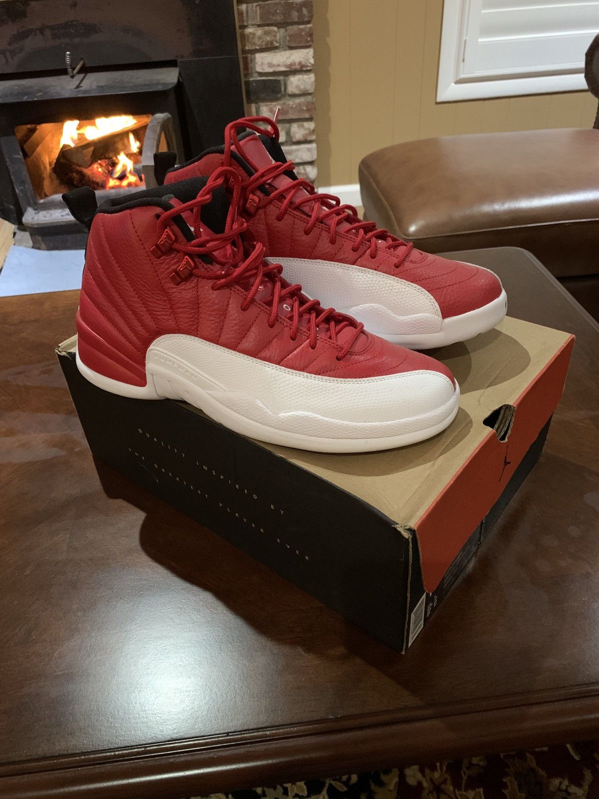 Jordan Brand Jordan 12 Retro gym Redd/White Size US 10 / EU 43 - 2 Thumbnail