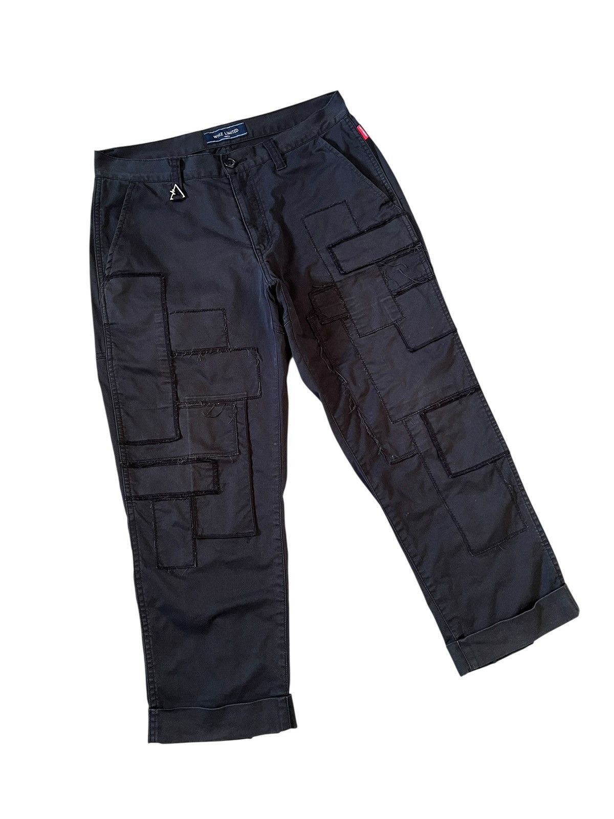 Japanese Brand × WHIZ LIMITED AW14 Whiz Limited Patchwork Cropped Trousers Undercover Size US 33 - 1 Thumbnail