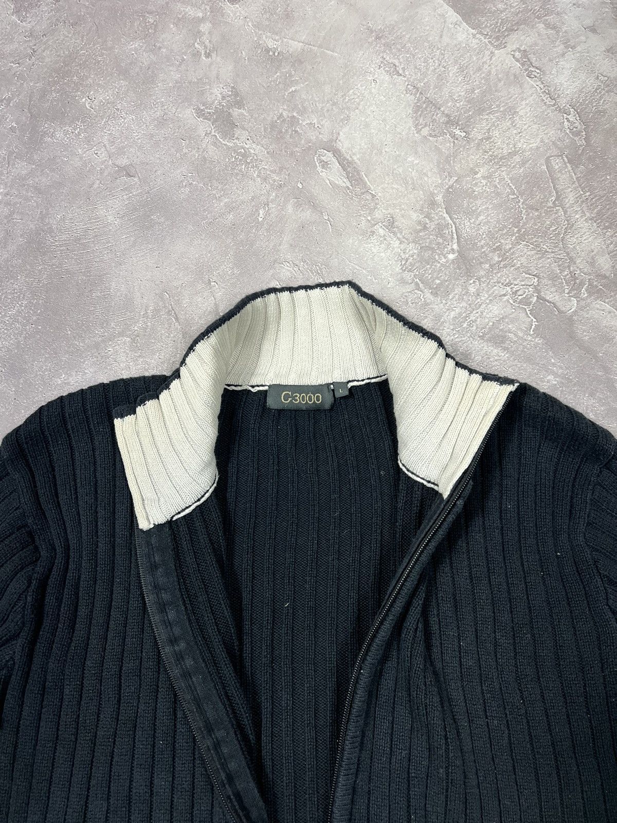 Diesel × Japanese Brand × Vintage Vintage Diesel Style Sunfaded Stripes Zip-sweater Size US L / EU 52-54 / 3 - 2 Thumbnail