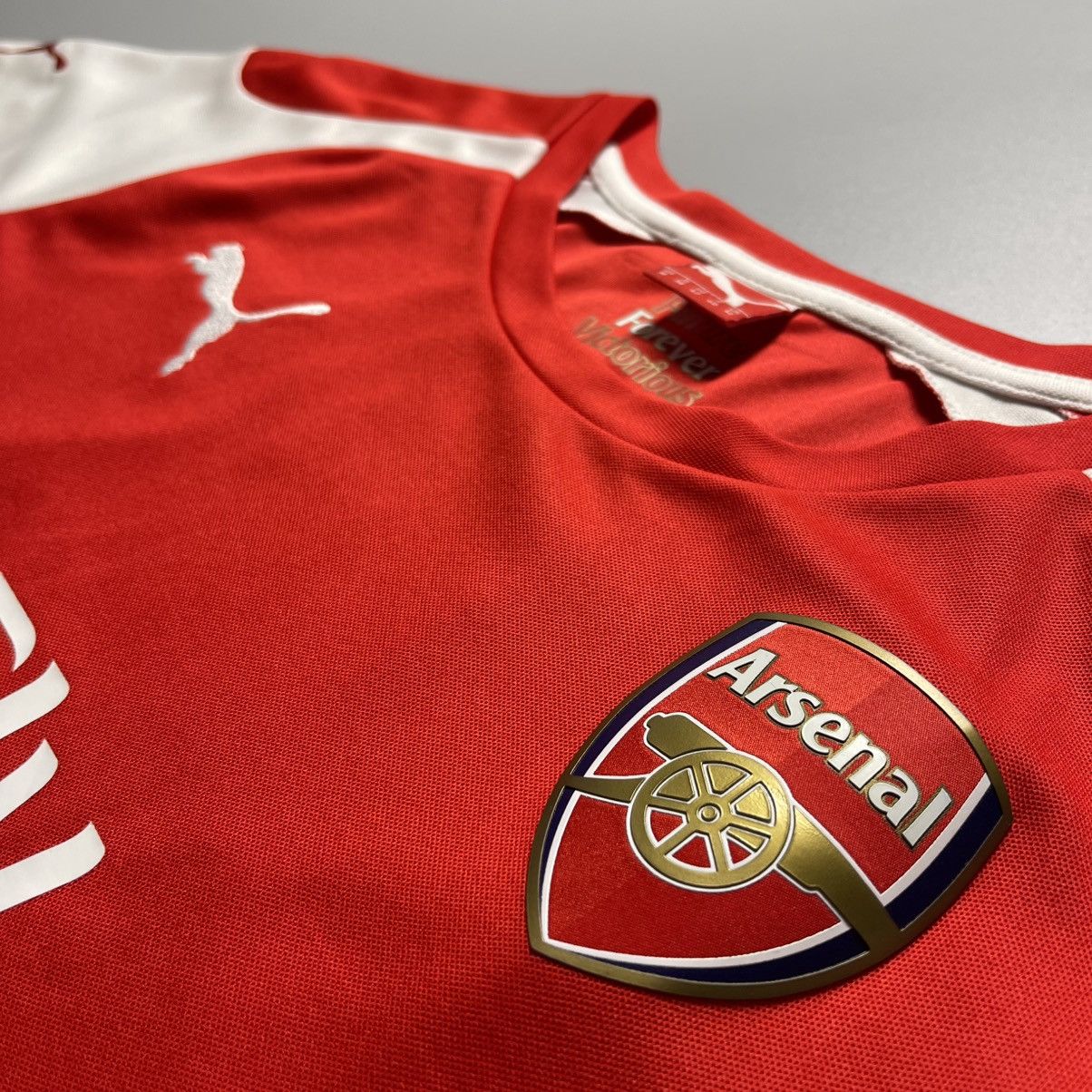 Puma × Vintage WOMENS ARSENAL PUMA 2014/2015 SOCCER HOME JERSEY #16 RAMSEY Size M / US 6-8 / IT 42-44 - 5 Thumbnail