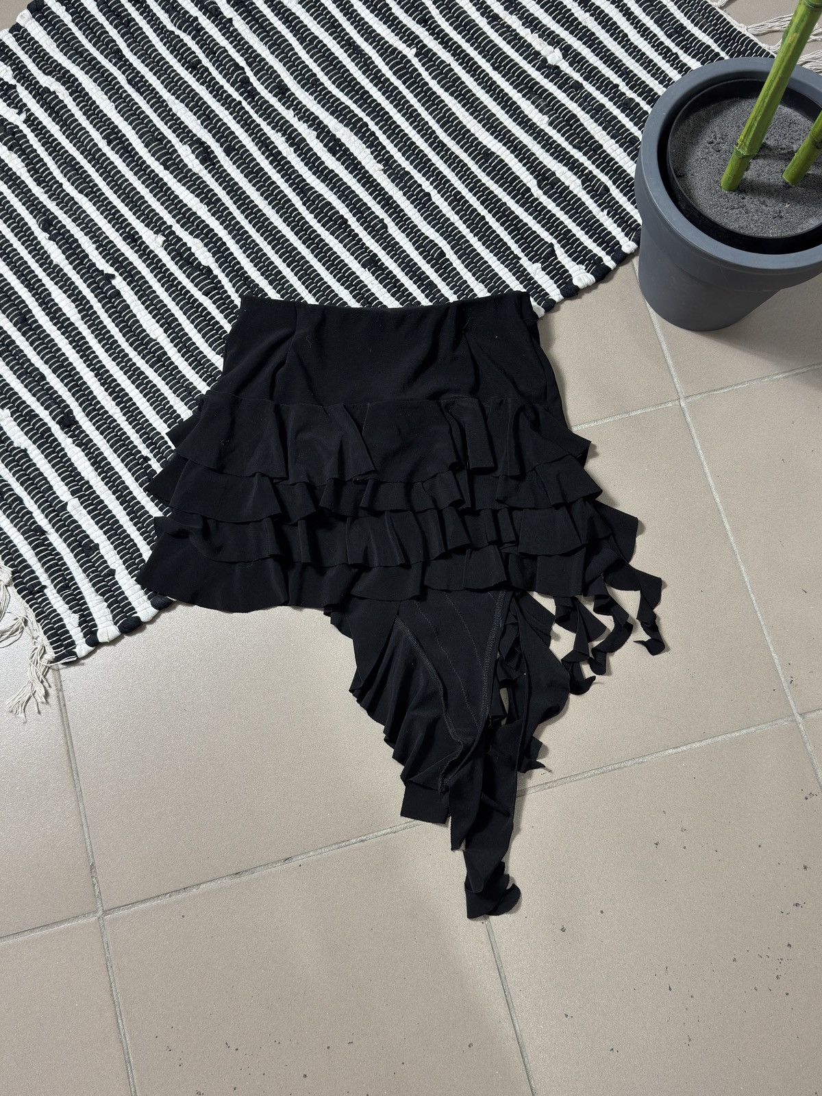 Other VINTAGE AVANT GARDE RUSHES MINI SKIRT Size 28" / US 6 / IT 42 - 7 Thumbnail