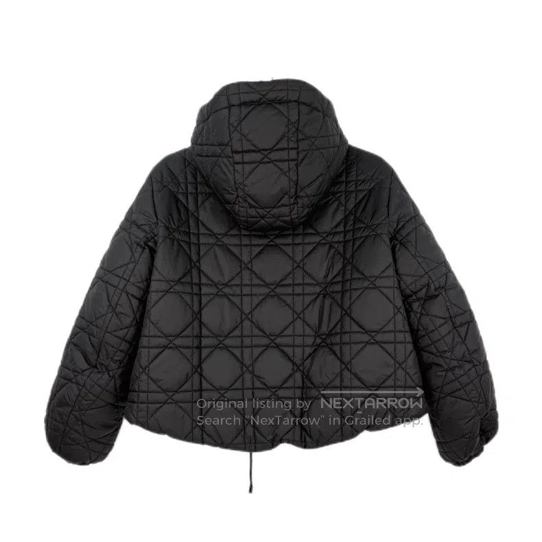 Dior Dior Black Embroidered Bee Hooded Down Jacket Size XS / US 0-2 / IT 36-38 - 2 Thumbnail