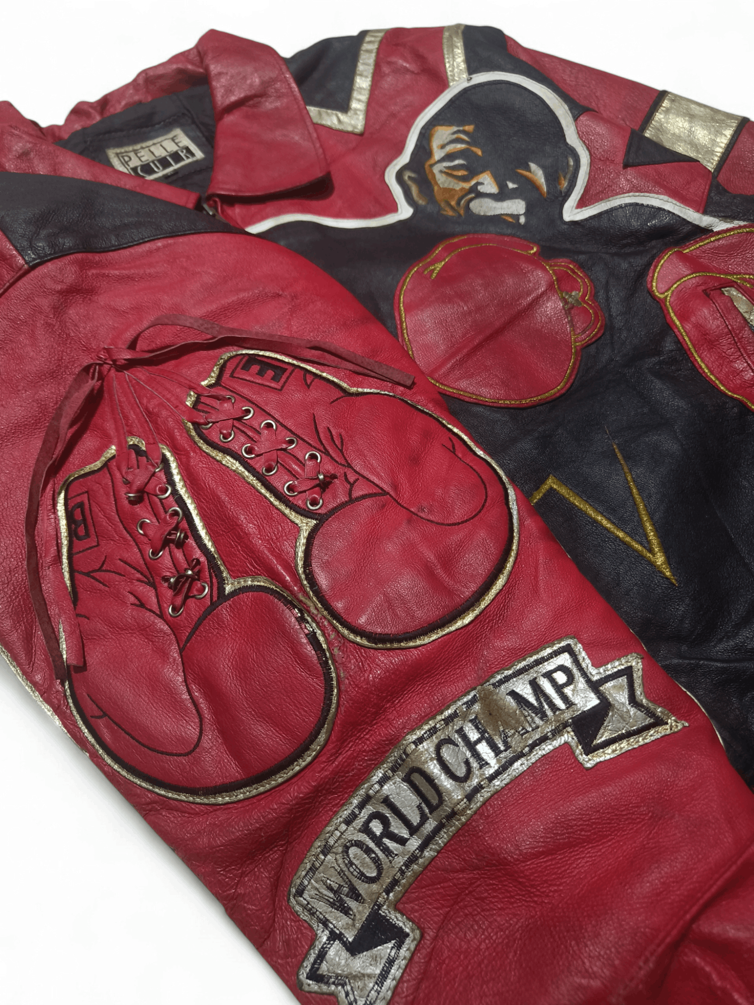 Vintage Vintage BOXING KNOCKOUT World Champ Genuine Leather Jacket Size US XL / EU 56 / 4 - 8 Thumbnail