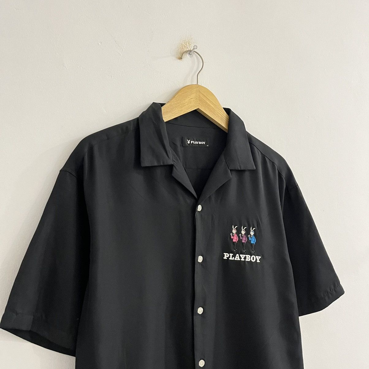Playboy Playboy Black Basic Small Logo Embroidered Shirt - JUN25 Size US M / EU 48-50 / 2 - 3 Thumbnail