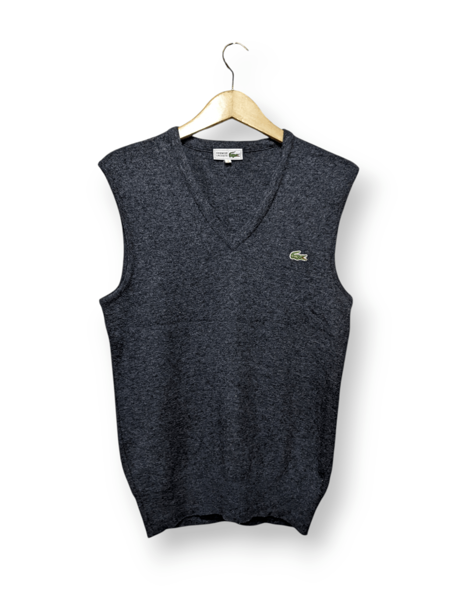 Lacoste Vintage Chemise Lacoste Knit Vest Size US XL / EU 56 / 4 - 1 Thumbnail