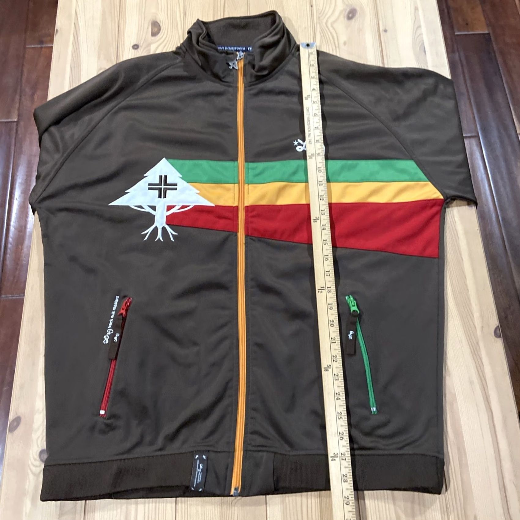 Vintage LRG Tracksuit Top Hooded Long Sleeve Zipped Black XL Men Regular Activewear Shirt Jacket Pull Over Top Size 46R - 6 Thumbnail