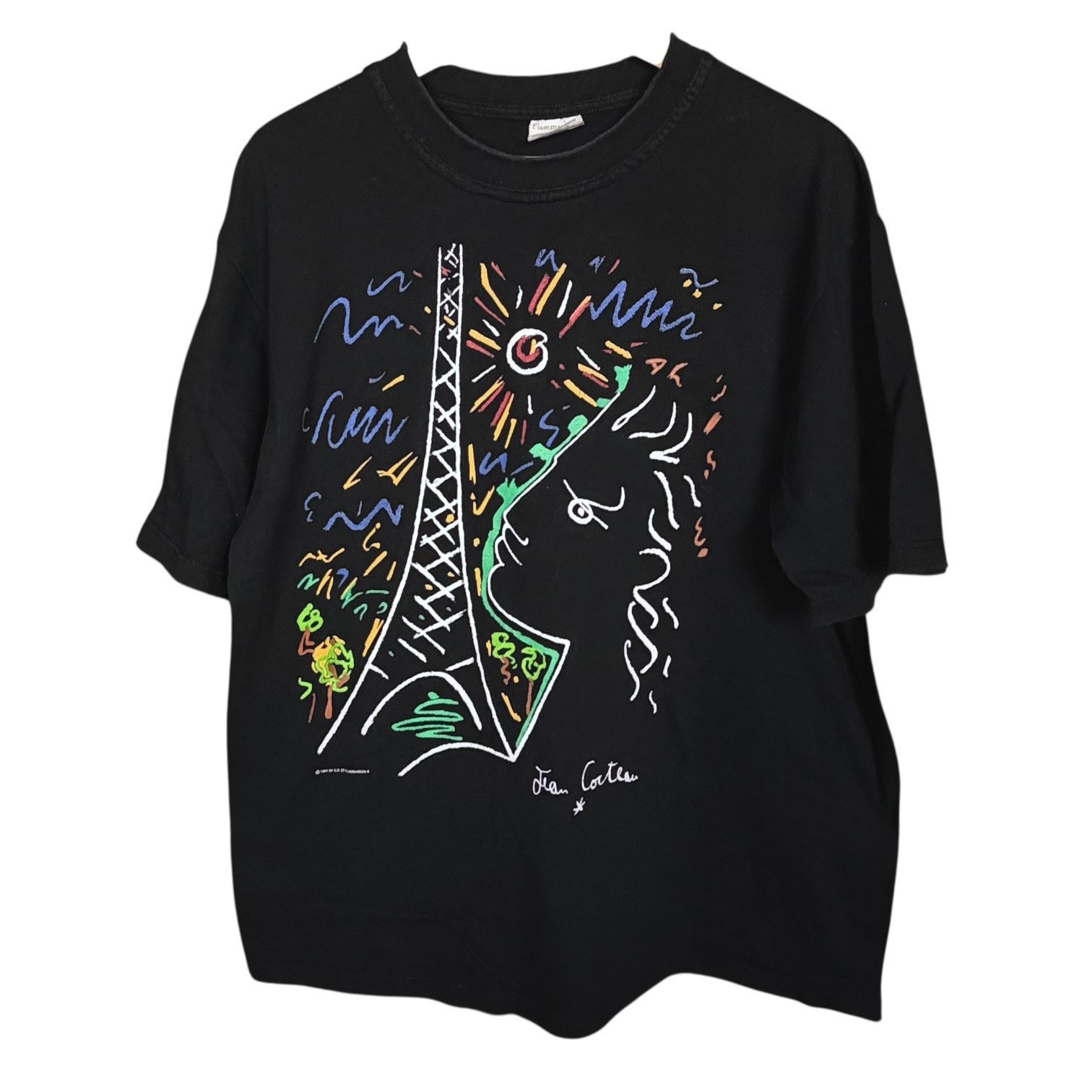 Other Vintage 1994 Jean Cocteau Paris Flammarion Art 90s T-Shirt L Size US L / EU 52-54 / 3 - 1 Thumbnail