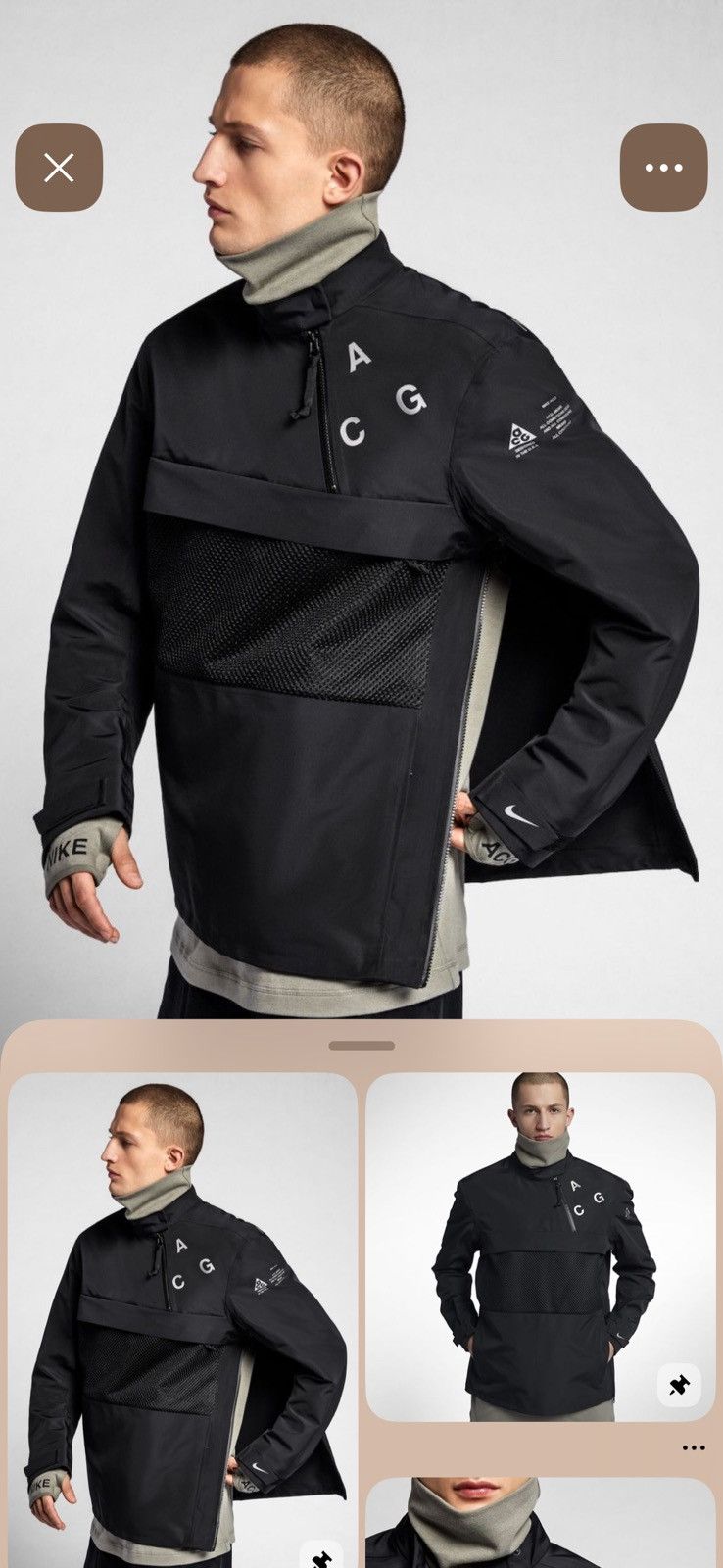 Nike ACG Nikelab ACG Alpine Jacket FW16 Black | Grailed