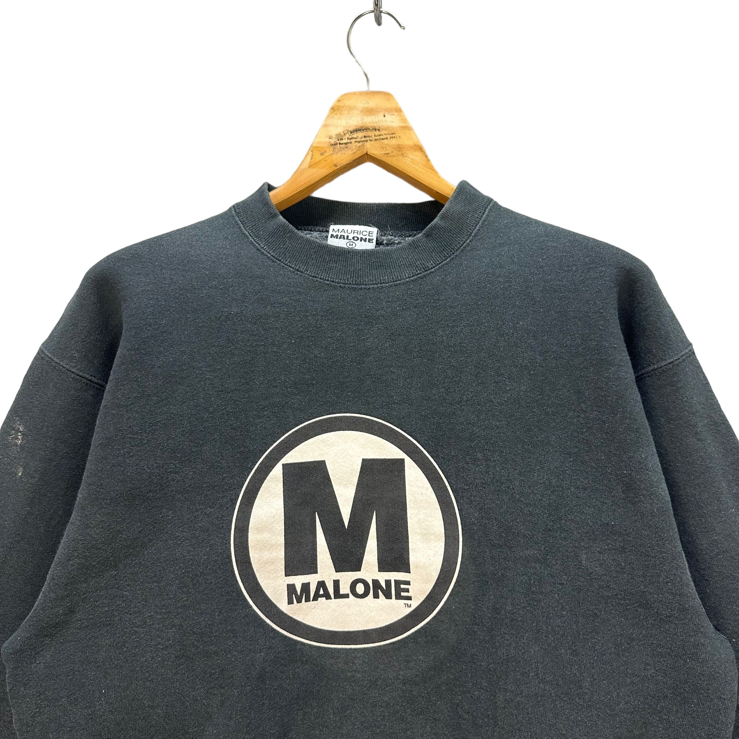 Japanese Brand MAURICE MALONE DESIGNS BIG LOGO SWEATSHIRTS #8482-011 Size US M / EU 48-50 / 2 - 6 Thumbnail