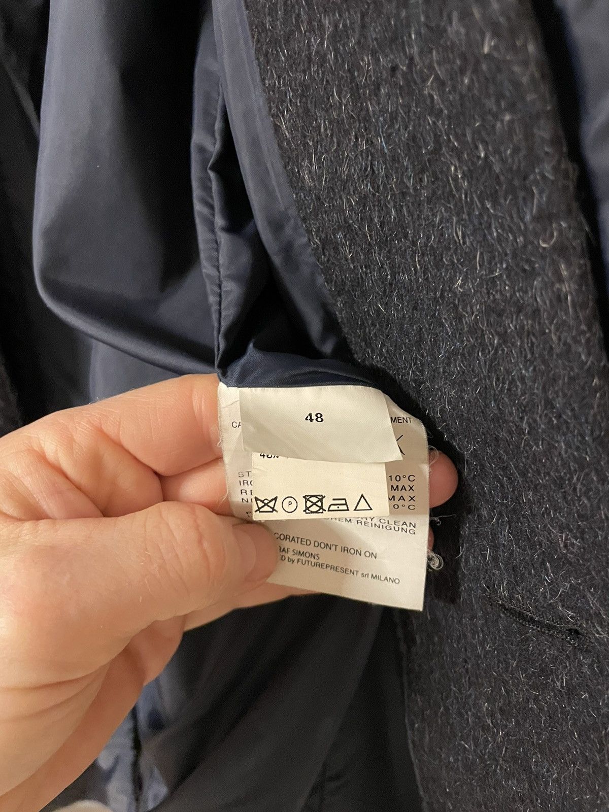Raf by Raf Simons Mohair and wool coat by RAF Size US M / EU 48-50 / 2 - 8 Thumbnail