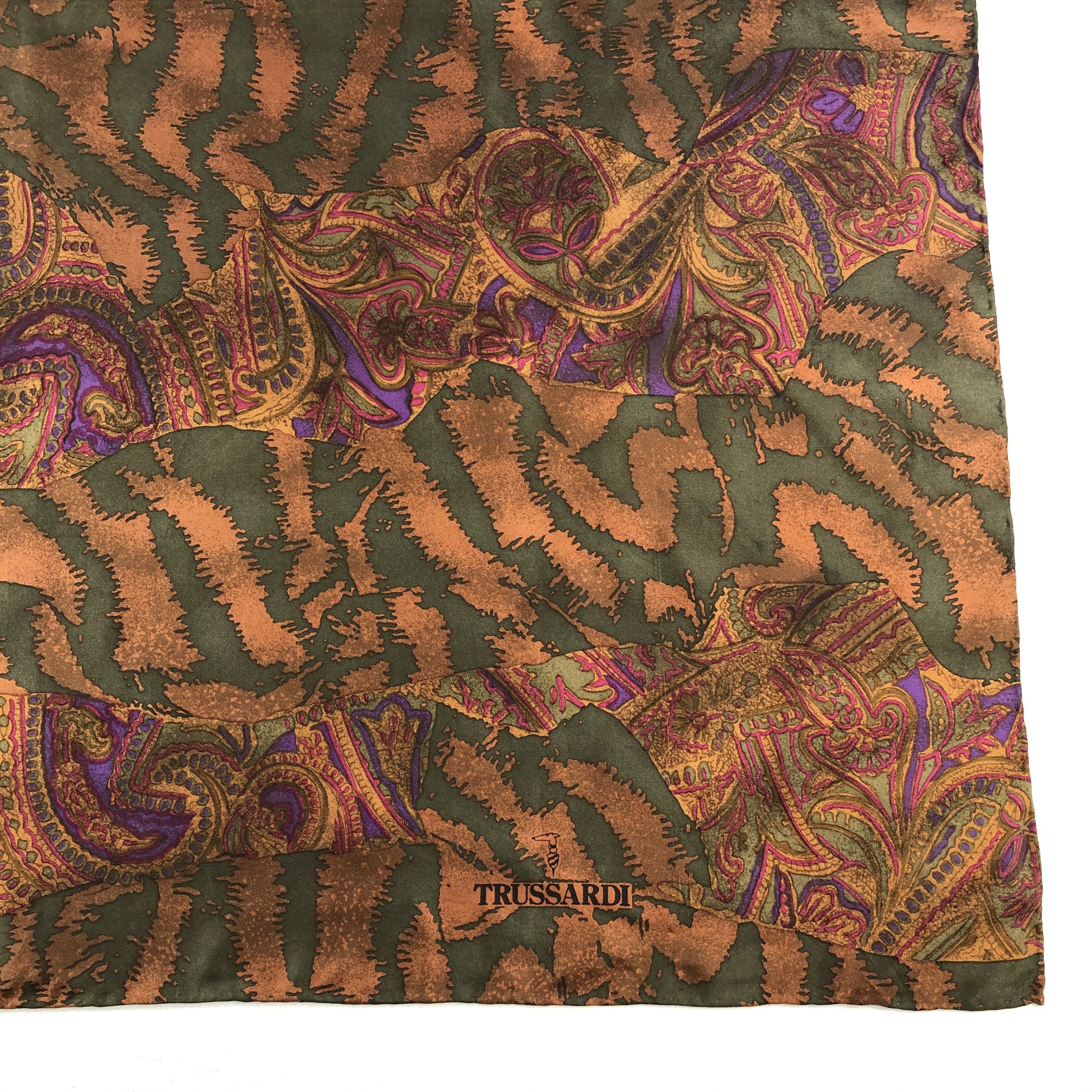 Trussardi Vintage Trussardi Silk Scarf Size ONE SIZE - 4 Thumbnail