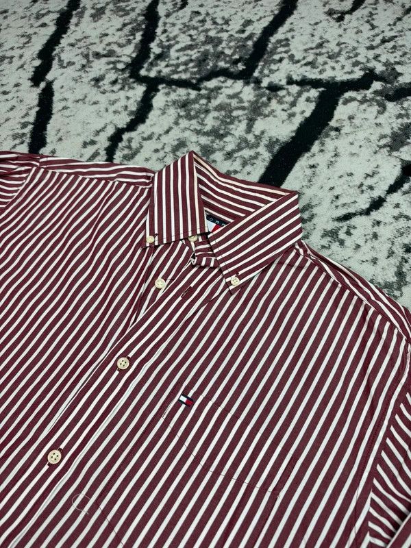 Tommy Hilfiger Vintage Tommy Hilfiger striped shirt red S white Size US S / EU 44-46 / 1 - 3 Thumbnail