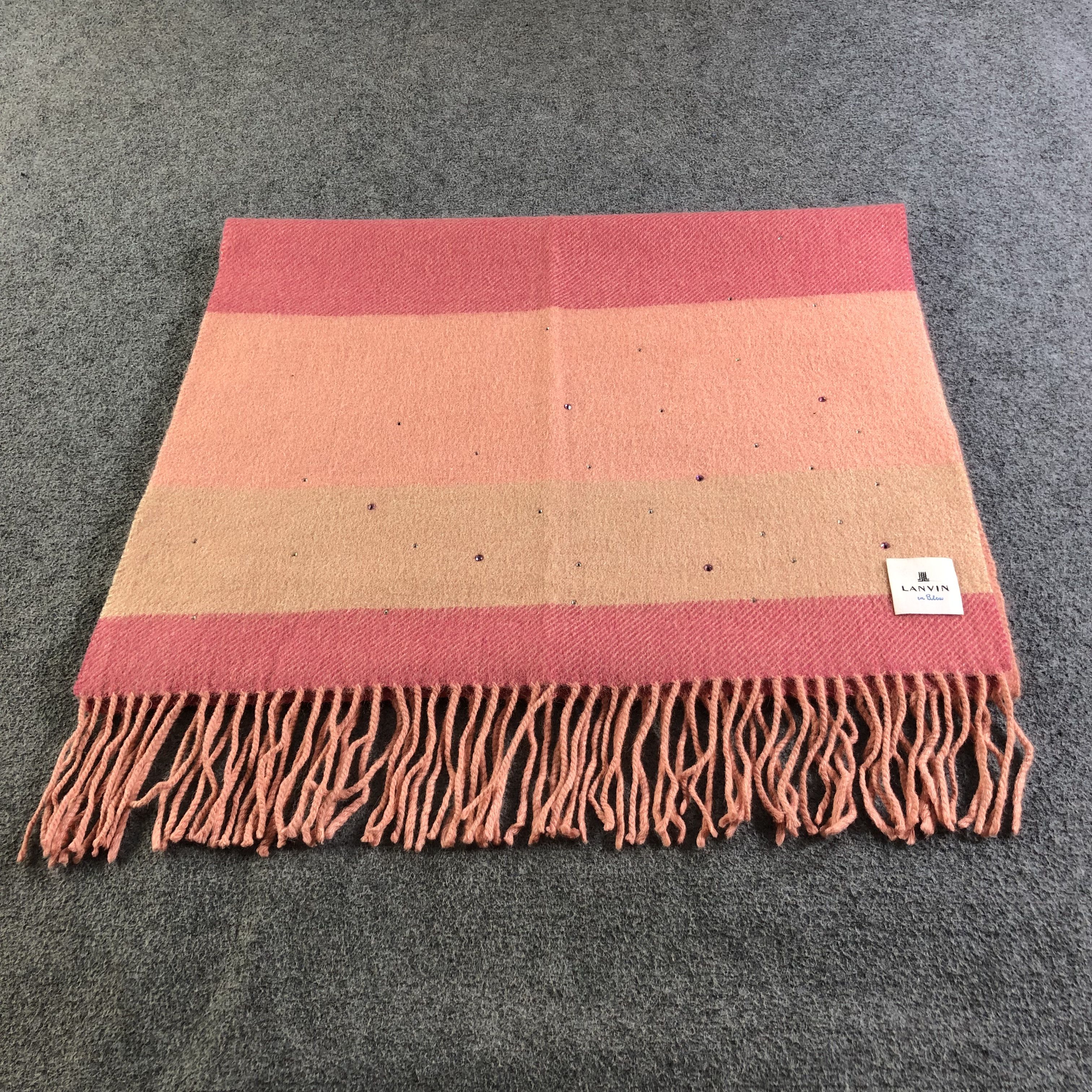 Lanvin Lanvin Wool Scarf Muffler Neckwear V2527 Size ONE SIZE - 2 Thumbnail
