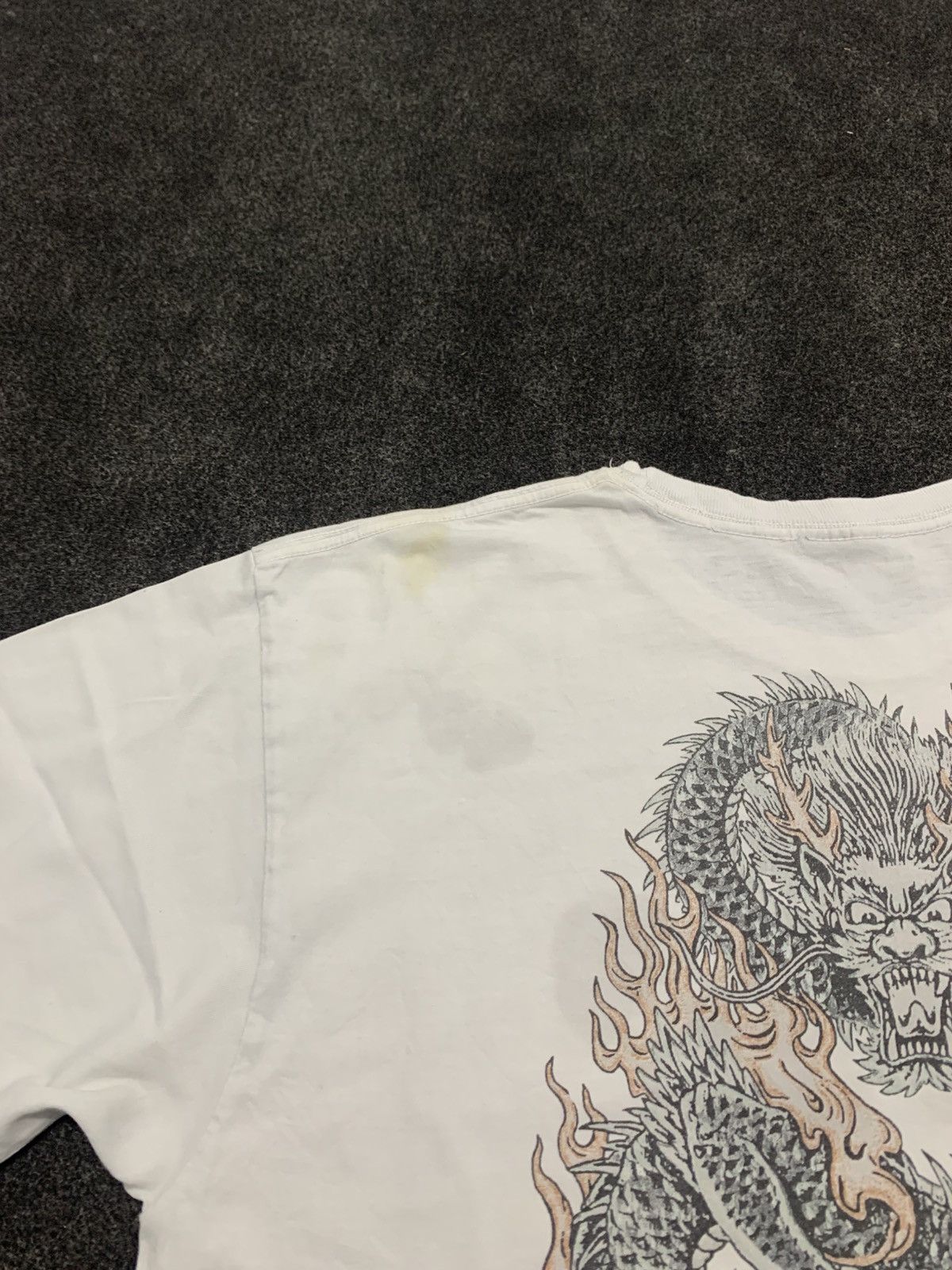 Stussy Stüssy Vintage / Rare Dragon Graphic T-Shirt Tee (White) Size US L / EU 52-54 / 3 - 11 Thumbnail