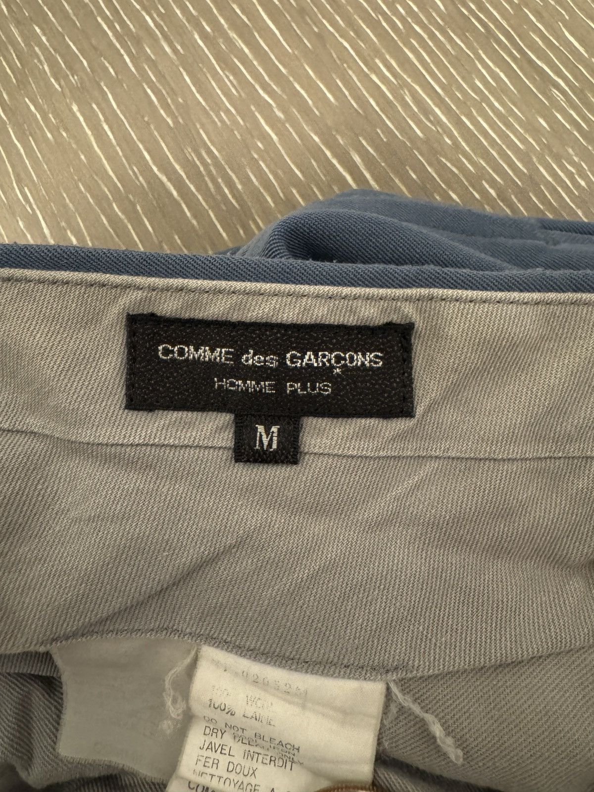 Comme des Garcons Homme Plus 90’s Comme De Garçon Homme Plus 100% Wool PleatedTrouser Size US 28 / EU 44 - 5 Thumbnail