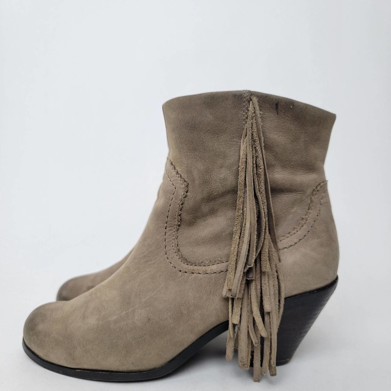 Sam Edelman Sam Edelman Louie Suede Leather Fringe Booties - 6 Size US 6 / IT 36 - 6 Thumbnail