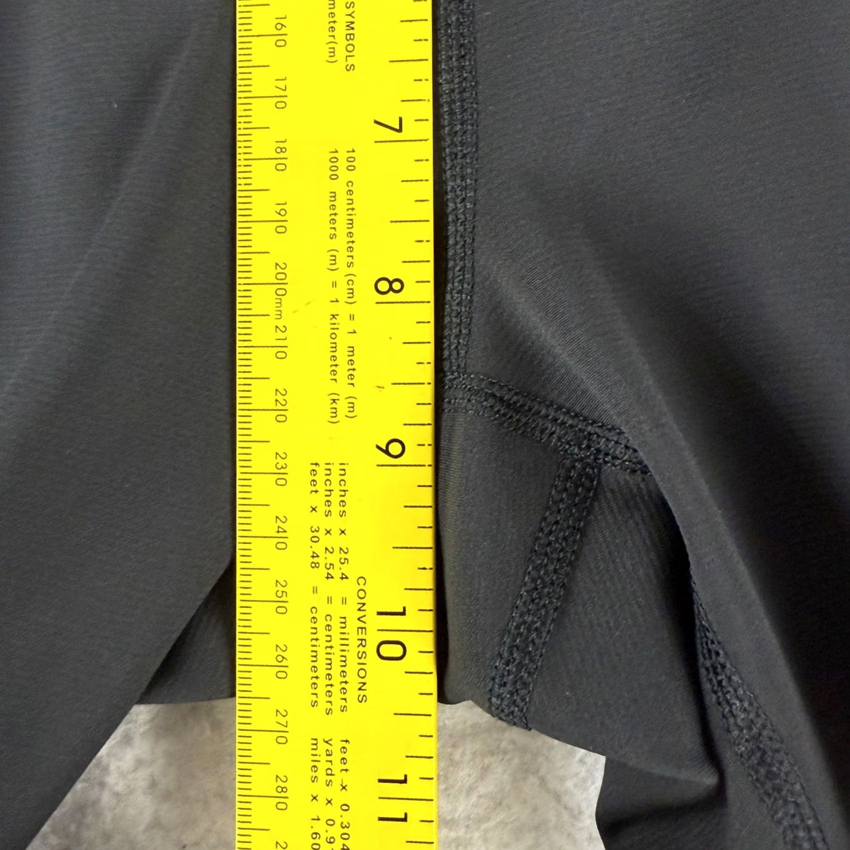 Patagonia Patagonia Womens Fina Crop Leggings Black M Yoga Gym Work Out Pull On Cropped Athletic Skinny Inseam 16" Legging Size 29" - 7 Thumbnail