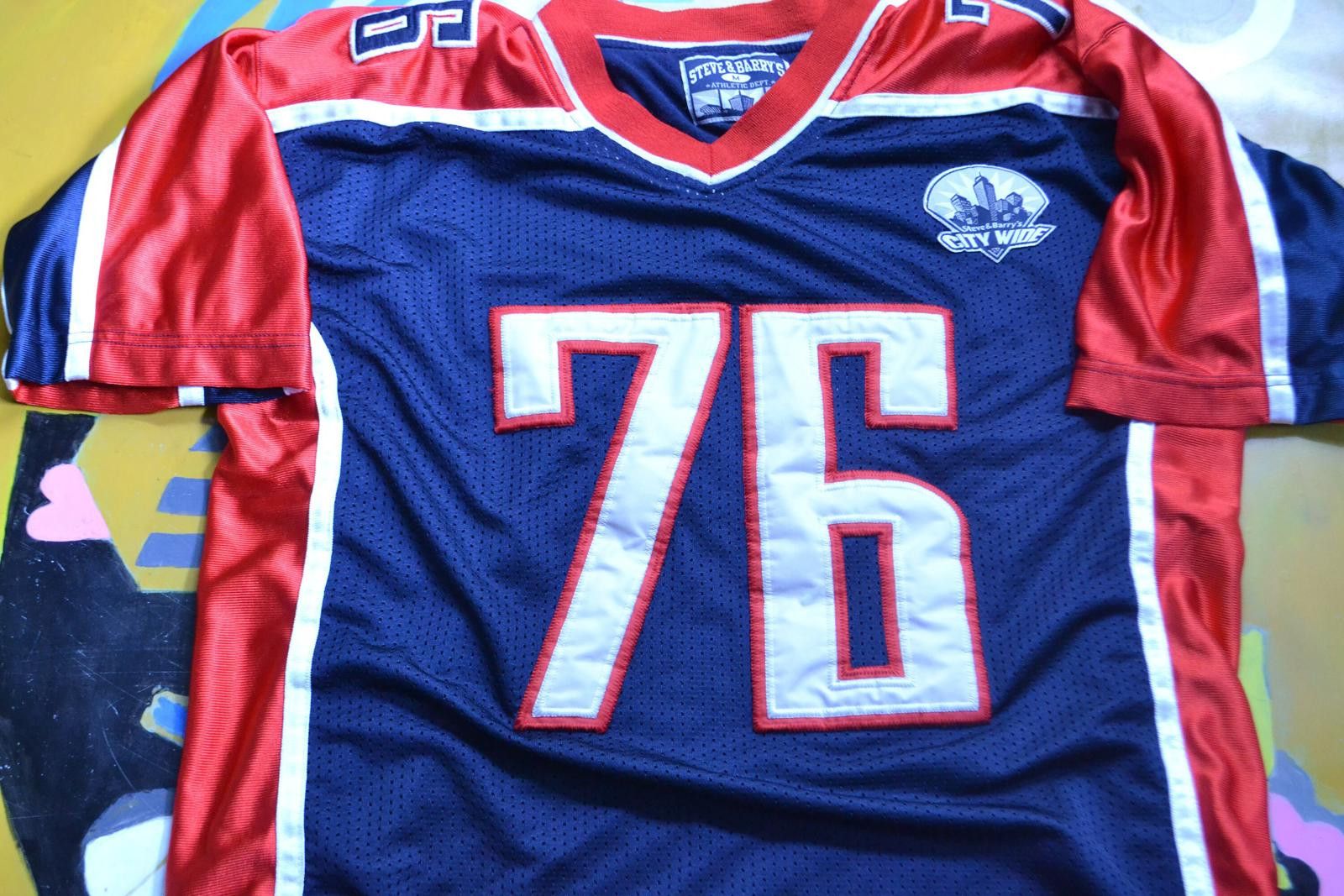 Steve And Barrys Steve & Barry's City Wide USA #76 Men's Sports Jersey Size ONE SIZE - 1 Thumbnail