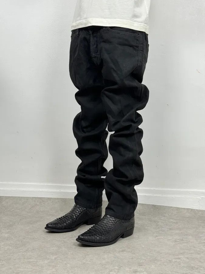 Diesel Diesel Black Obscure Slim Denim Jeans Size US 33 - 3 Thumbnail