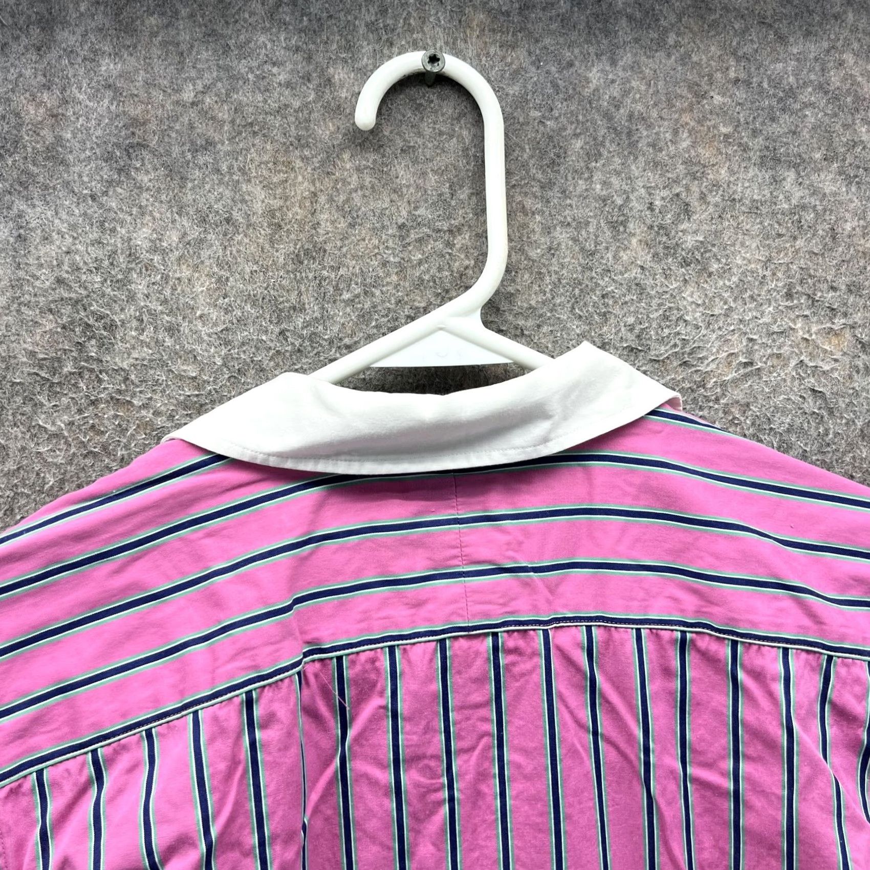 Ralph Lauren Lauren Ralph Lauren Shirt Womens Medium Pink Stripe Button Front 3/4 Sleeve Top Size M / US 6-8 / IT 42-44 - 7 Thumbnail