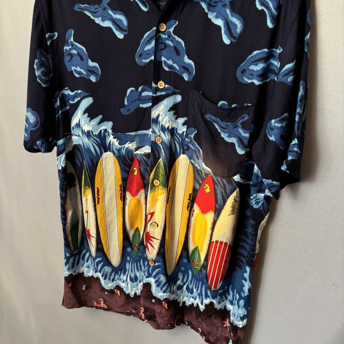 Vintage Hawaiian shirt Aloha wear large surf vintage rare Size US L / EU 52-54 / 3 - 4 Thumbnail