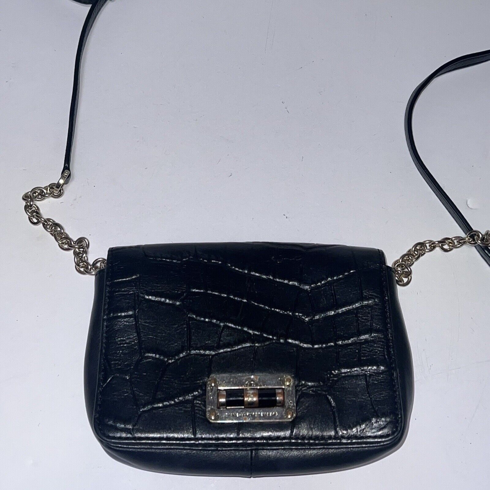 Diane von Furstenberg DVF Diane Von Furstenberg Mini Croc Embossed Leather Clutch Size ONE SIZE - 1 Thumbnail