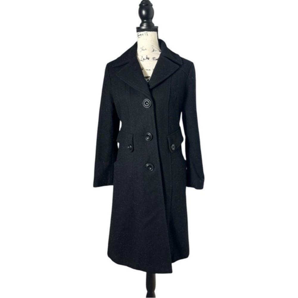 Guess Guess SZ M long wool peacoat - vintage Size M / US 6-8 / IT 42-44 - 7 Thumbnail