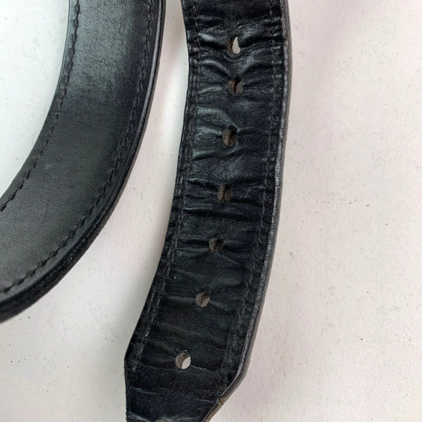 Vintage Alien Gear Heavy Men’s Black Tactical Belt Leather Roller Buckle 34 Leather Belt 1.5" Wide Mens Vintage? No (but actually not vintage). Size 34 - 2 Thumbnail