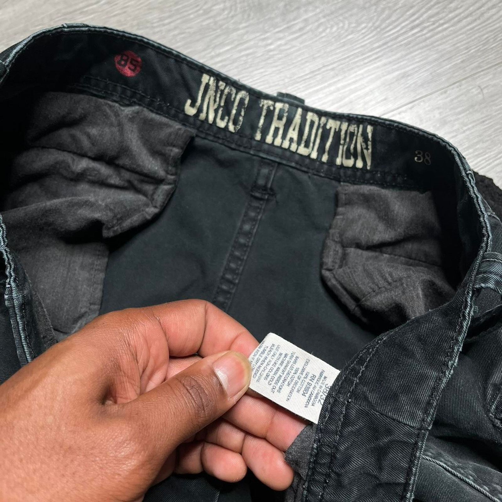 JNCO Jnco Jeans Tradition Loose Fit Cargo Pants Size 38 Black Size US 38 / EU 54 - 3 Thumbnail