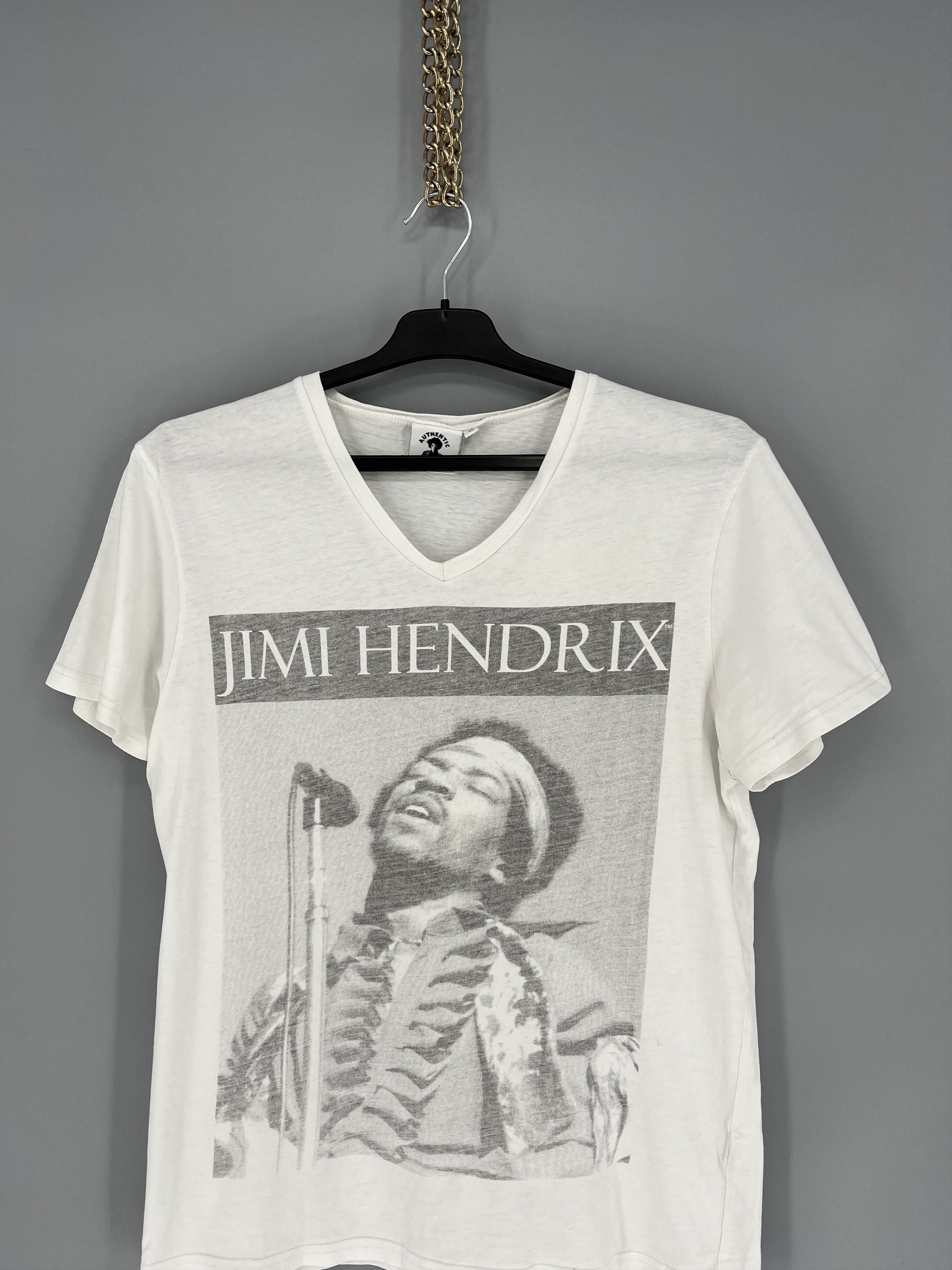 Band Tees Vintage Y2K Jimi Xendrix Band Rock Tee T Shirt White Size US M / EU 48-50 / 2 - 6 Thumbnail
