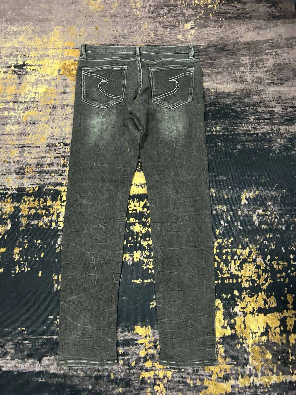 Tornado Mart Semntic Design Japan Whiskered jeans Size US 33 - 7 Thumbnail