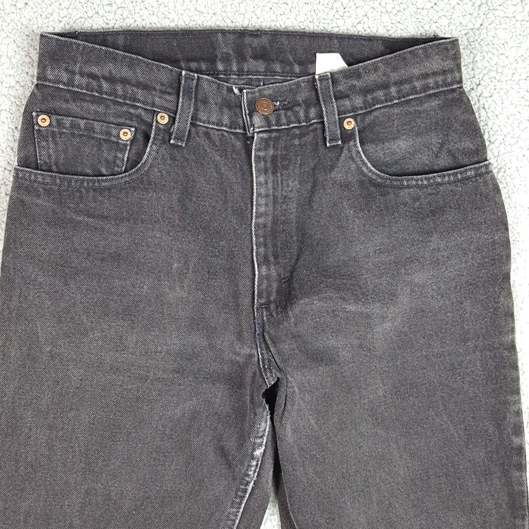 Levi's VINTAGE Levi's 550 Jeans Tapered Women's Size 9 Black High Waist 90s Grunge VTG USA Made Size 30" / US 8 / IT 44 - 2 Thumbnail