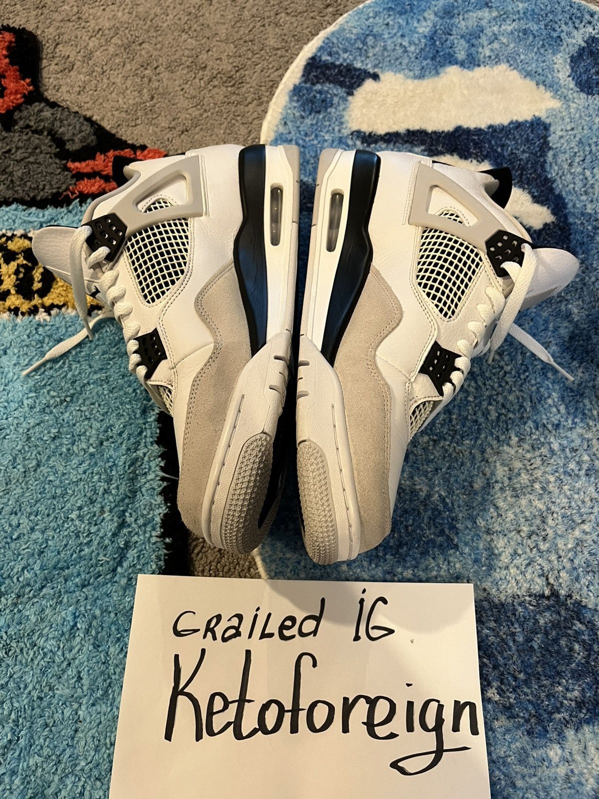 Jordan Brand × Nike Jordan 4 military Blacks flawless Size US 12 / EU 45 - 5 Thumbnail