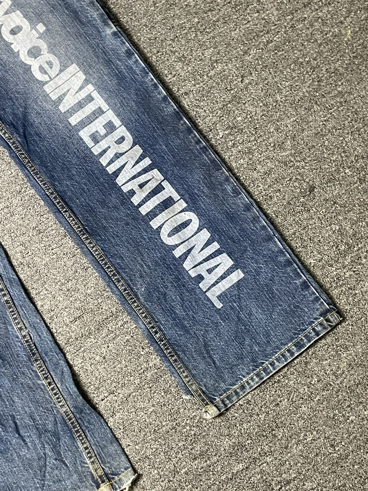Japanese Brand × Vintage REAL B.VOICE Japanese Brand Spell Out Jeans (84) Size US 35 - 5 Thumbnail
