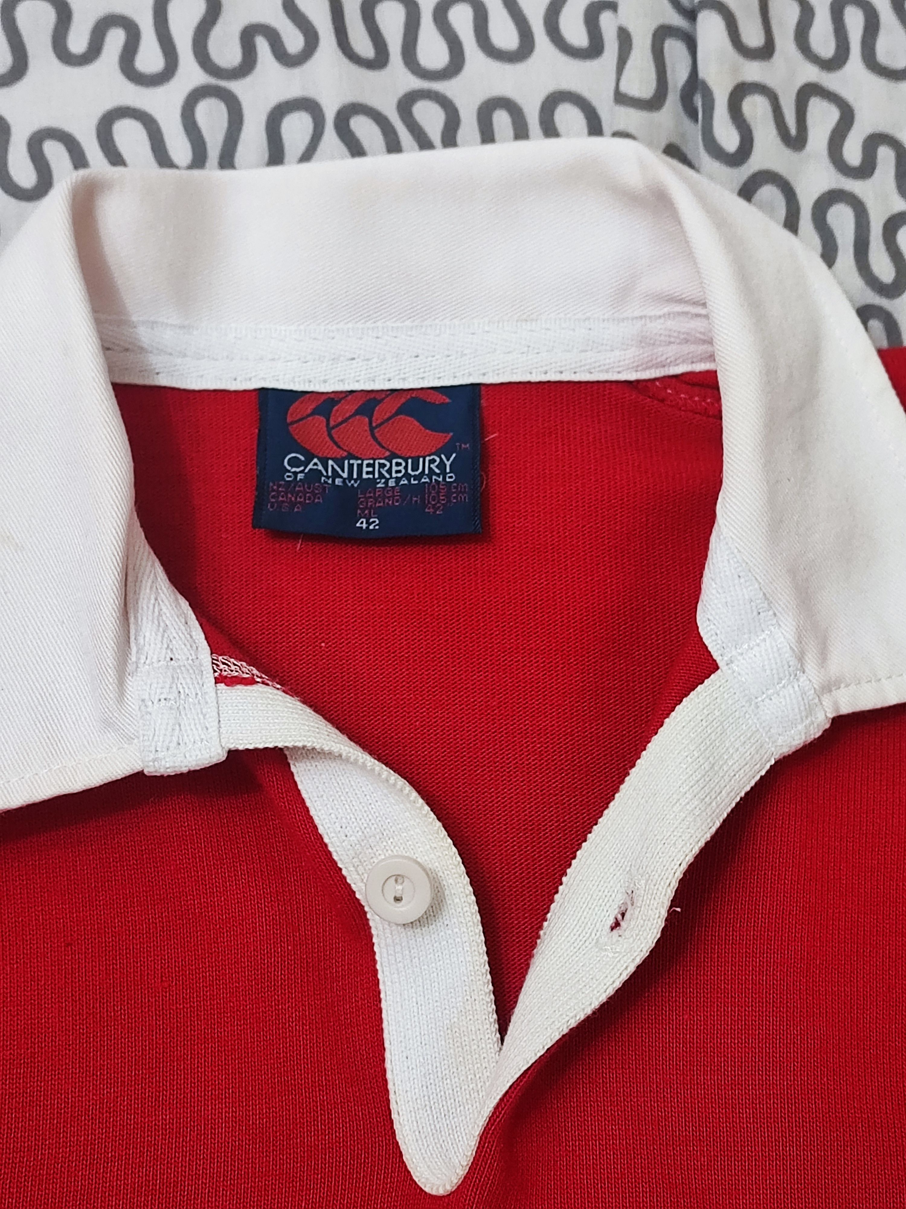 Canterbury of New Zealand × Vintage Vintage 80's/90's Canterbury Multicolour Striped Rugby Shirt Size US L / EU 52-54 / 3 - 8 Thumbnail