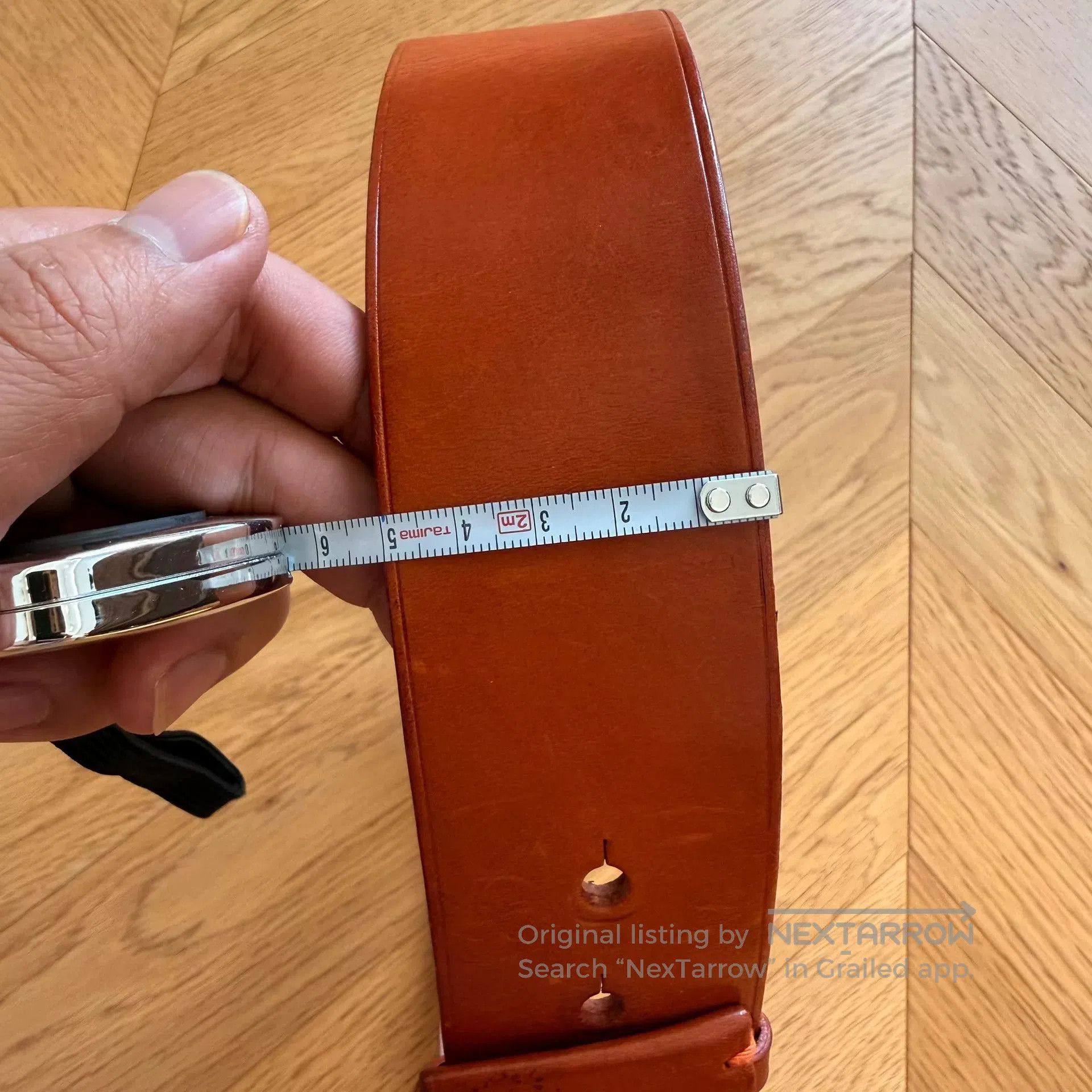 RLX Ralph Lauren Ralph Lauren Thick Leather Belt. Size ONE SIZE - 5 Thumbnail