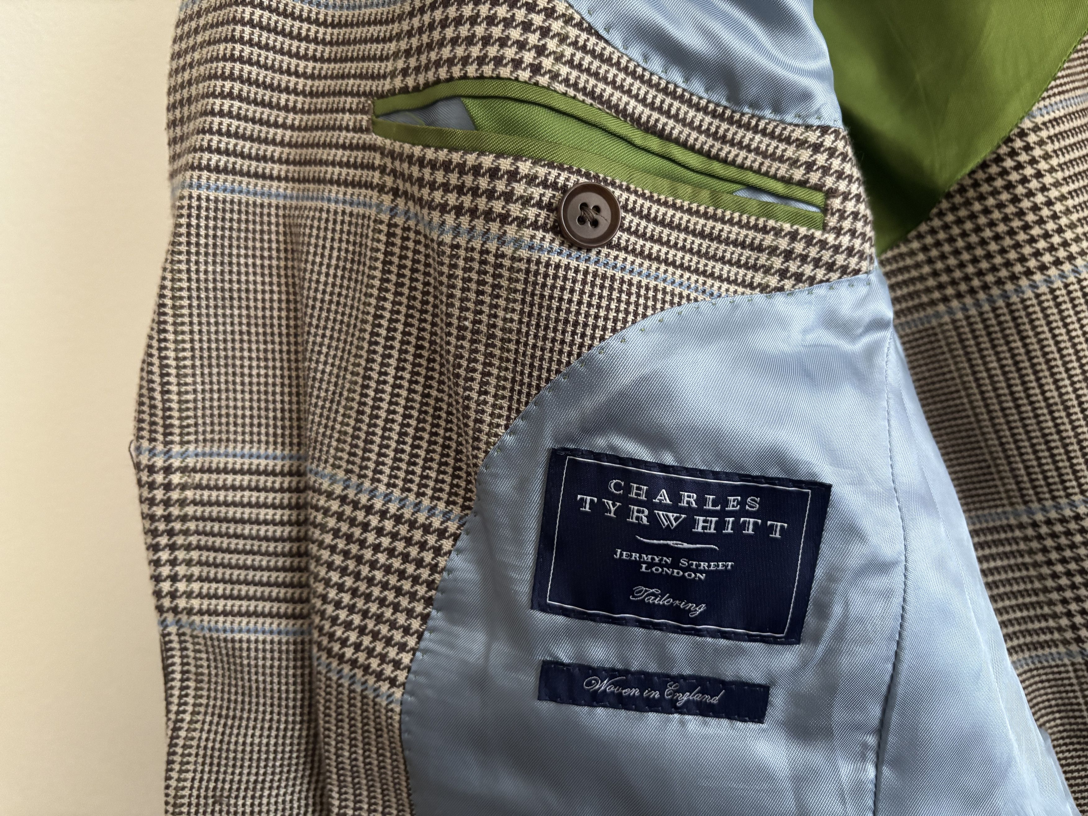 Charles Tyrwhitt $620 Brown Glen Plaid Sport Coat/Blazer - 40 Short Size 42S - 7 Thumbnail