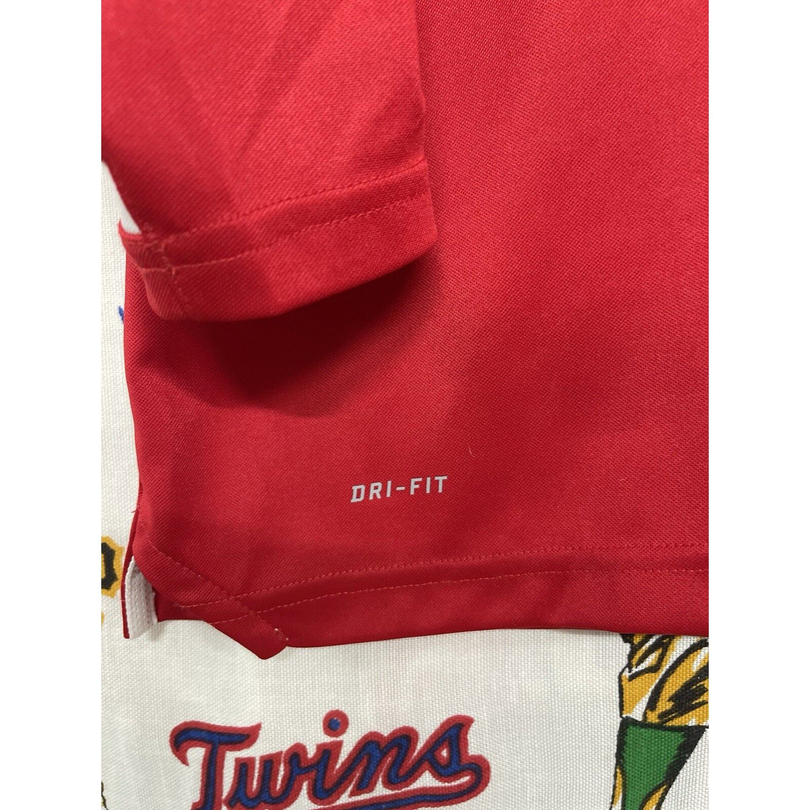 Nike VTG 90s Y2K Nike Dri-Fit Team Apparel Red 1/4 Zip S/S Shirt Size US L / EU 52-54 / 3 - 3 Thumbnail