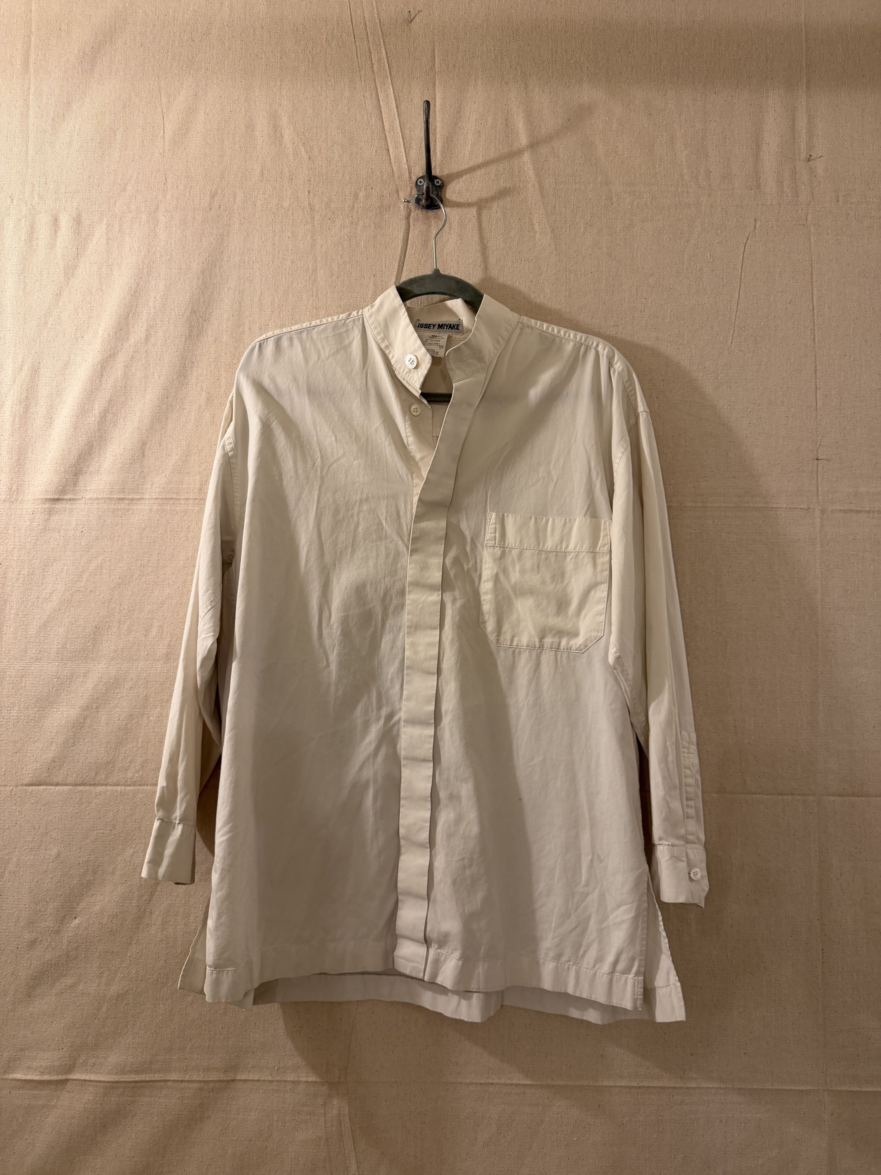 Issey Miyake issey miyake minimal band collar shirt Size US M / EU 48-50 / 2 - 1 Thumbnail
