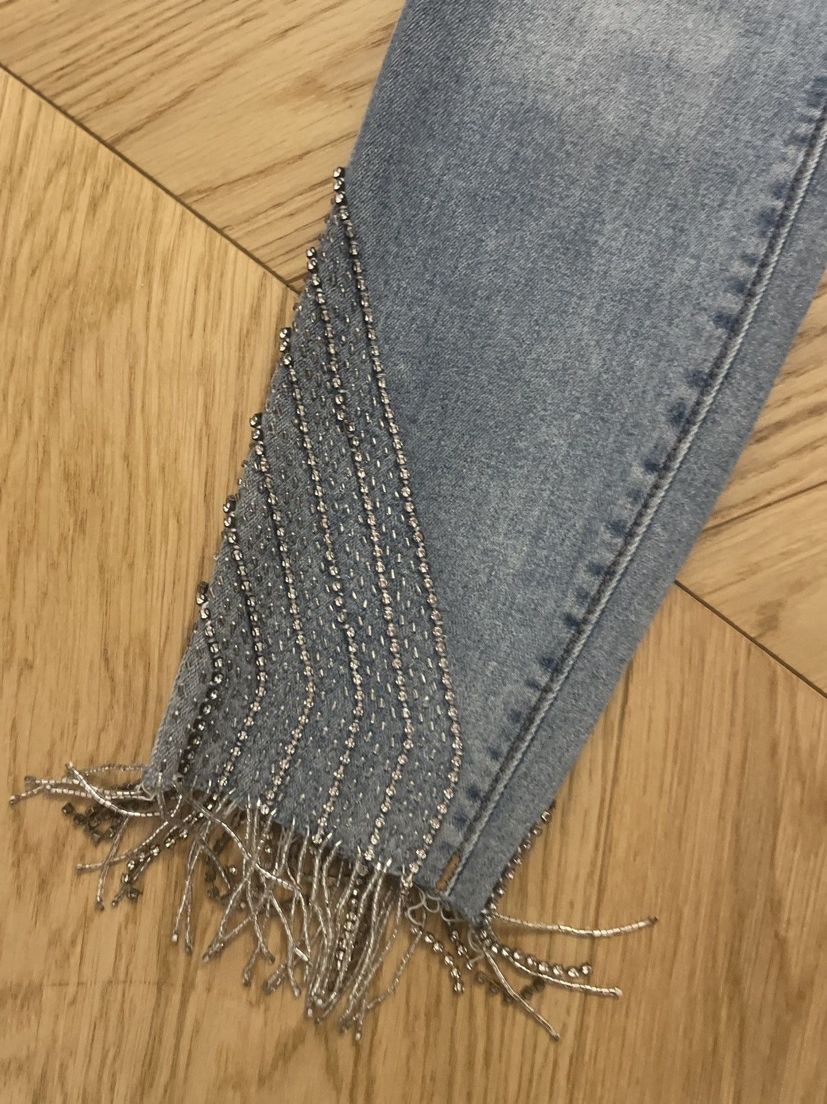 True Religion True Religion Halle crystal fringe jeans 26 Size 26" / US 2 / IT 38 - 2 Thumbnail