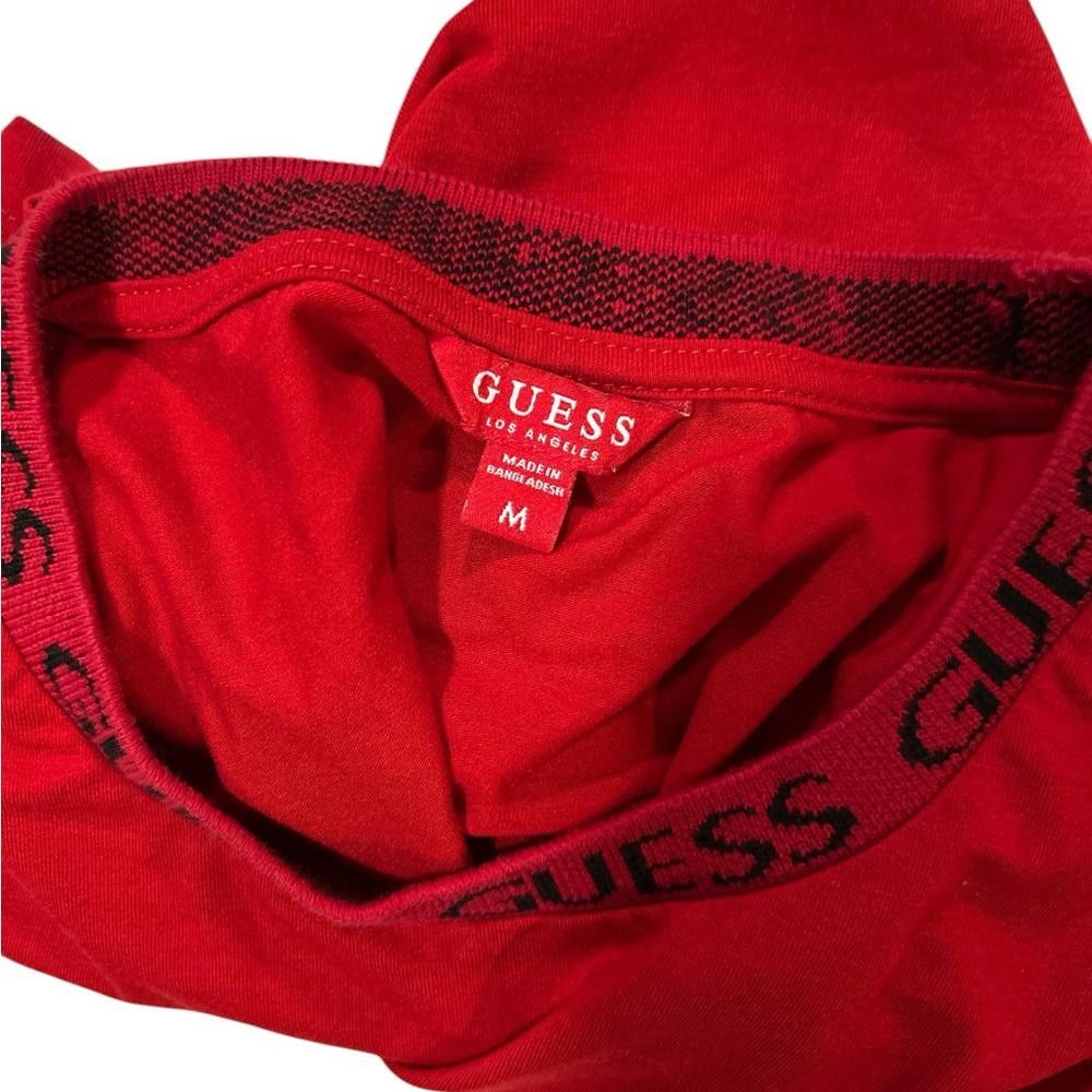 Designer Red GUESS T-Shirt, Size M Size M / US 6-8 / IT 42-44 - 4 Thumbnail