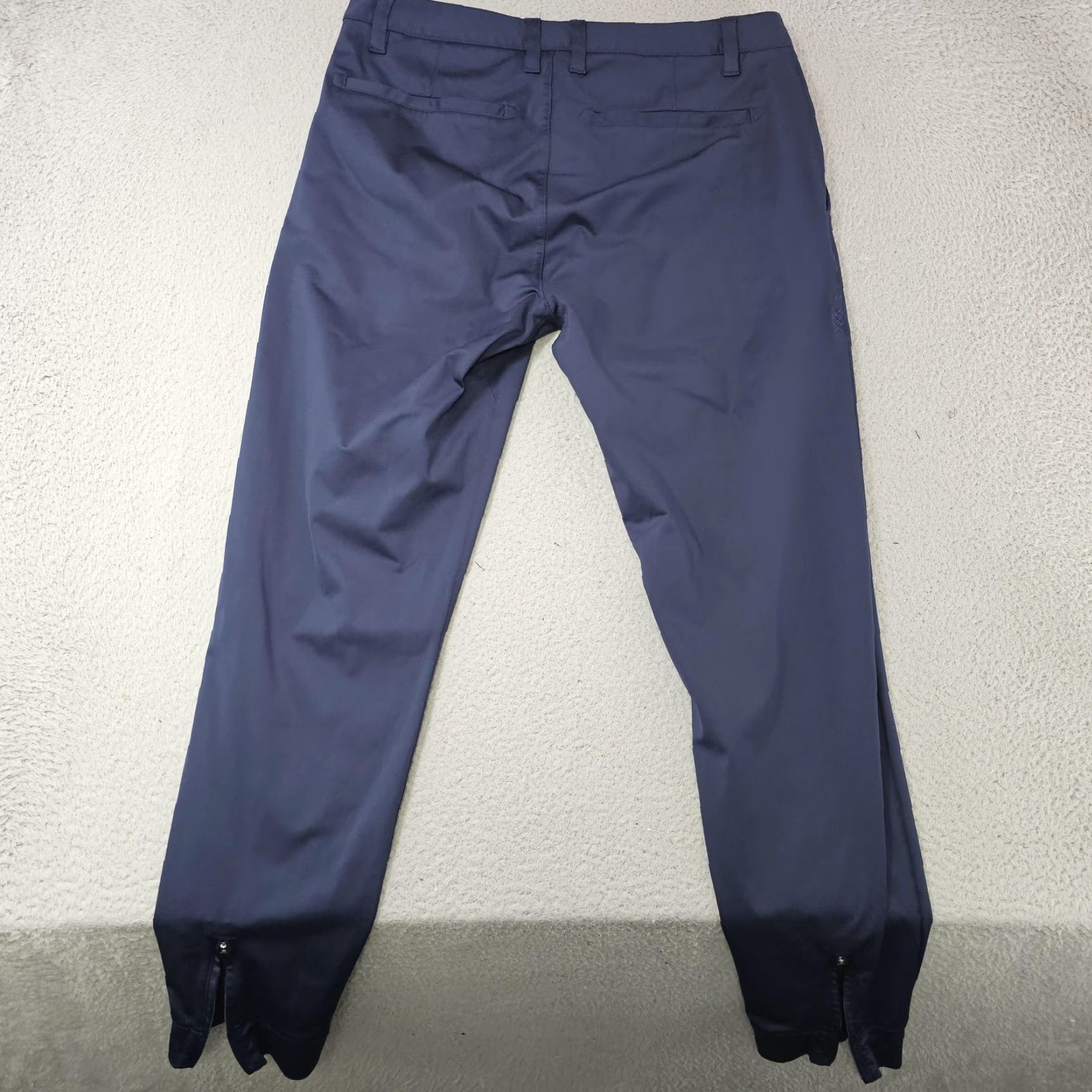 Rhone Rhone Mens Slim Tapered Track Pants Blue 28 Inseam Zip Hem Woven 100% Polyester Fitness Joggers Size US 32 / EU 48 - 6 Thumbnail
