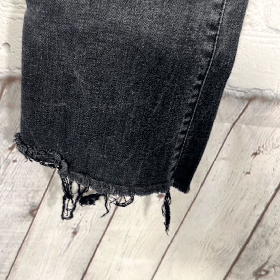 Pistola Pistola Womens Skinny Cropped Black Jeans W 29 Style P8288STB-STE Frayed Hem Ankle Cropped 25" Inseam 7" Leg Opening 10" Front Rise Jeans Womens Size 29" - 3 Thumbnail