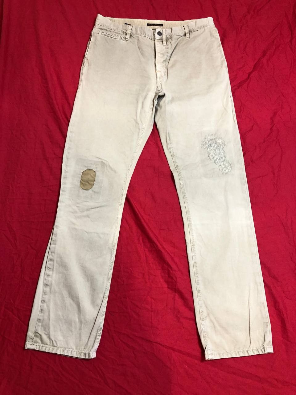 Nudie Jeans NUDIE JEANS REGULAR ANTON ARMY SATEEN SELVAGE | Grailed